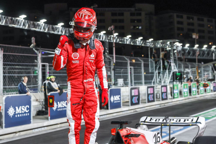 Charles Leclerc in pole position al GP di Las Vegas