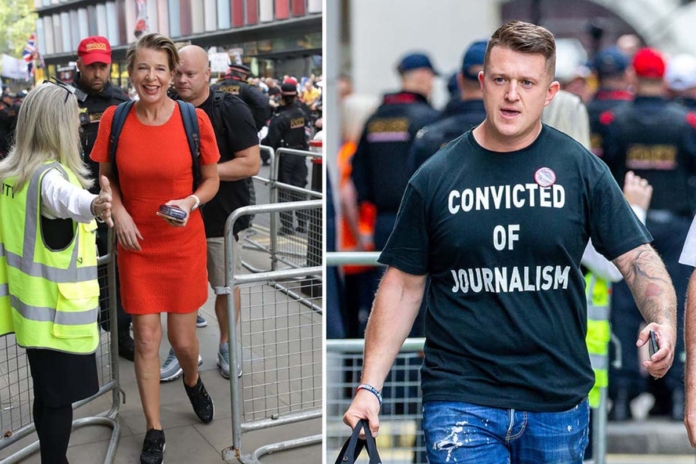 Gli accounts su X di Katie Hopkins e Tommy Robinson sono stati reintegrati