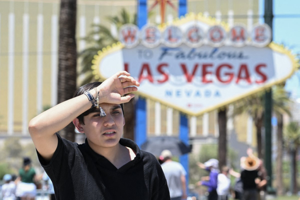 A Las Vegas si registrano oltre i 46 gradi per il quinto giorno consecutivo